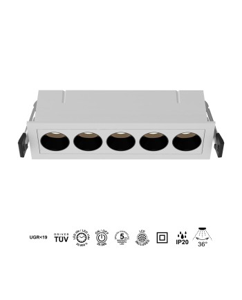 BLAU * FOCO EMPOTRAR 5L 12W  3000K BLANCO
